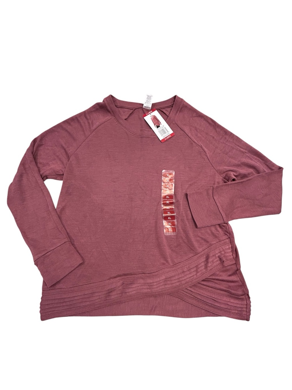 NEW Active Life Active Sweater Crushed Berry Women’s‎ XL Mauve Soft Gym Casual